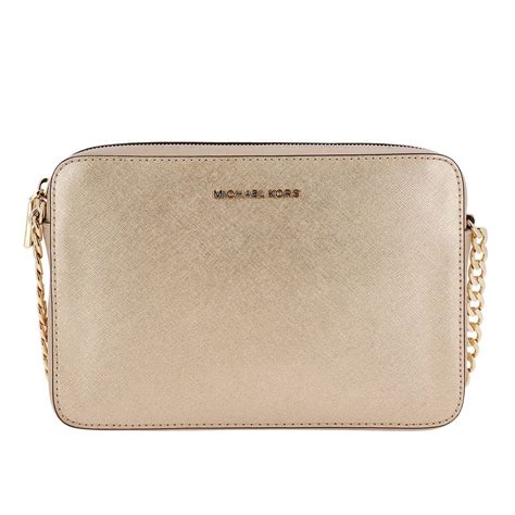 michael kors tasche white gold crystal